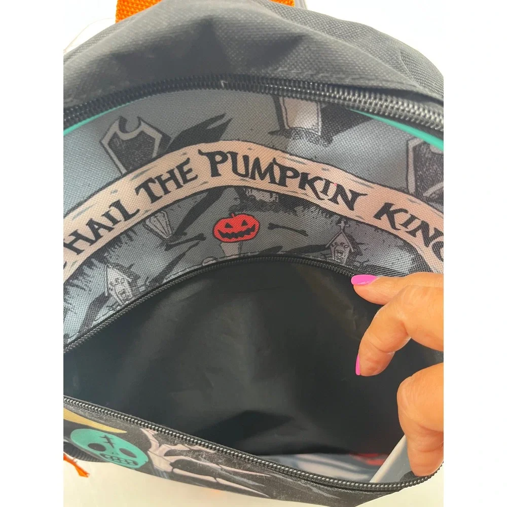 Bioworld Nightmare Before Christmas Jack Pumpkin King Backpack Black Movie Merch